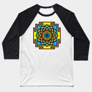 Flower of Life Psychedelic Mandala Baseball T-Shirt